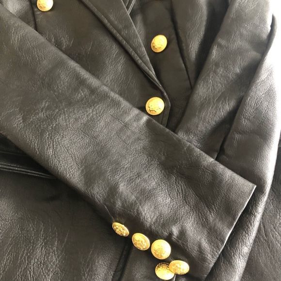๐ New Missguided Faux Leather Jacket with Stunning Design & Buttons ๐ - Picture 4 of 10